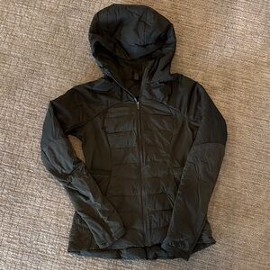 Lululemon dark olive green Women's Hooded Jacket